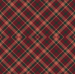 Christmas Argyle Plaid Tartan textured Seamless Pattern Design