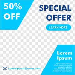 social media post design. promotion banner. ready use design template.