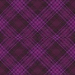 Purple Argyle Plaid Tartan textured Seamless Pattern Design