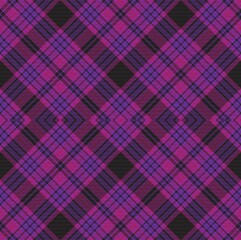 Purple Argyle Plaid Tartan textured Seamless Pattern Design