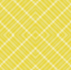 Yellow Argyle Plaid Tartan textured Seamless Pattern Design