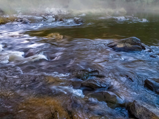 Fast Past Rocks In The Fog