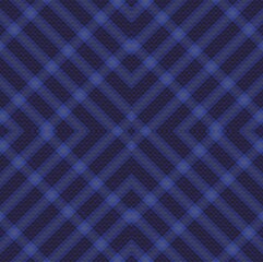 Blue Argyle Plaid Tartan textured Seamless Pattern Design