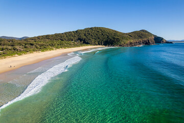 Elizabeth Beach Aerial Morning Seascape