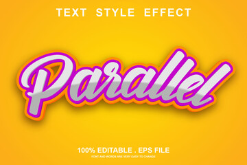 parallel text effect editable