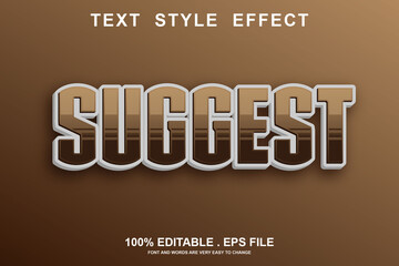 suggest text effect editable