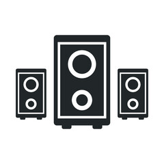 sound box icon design vector