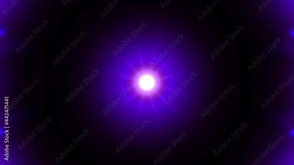 Aufkleber 4k background motion with fractal design neon purple kaleidoscope sequence patterns seamless loop ro