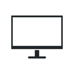 desktop monitor icon design vector