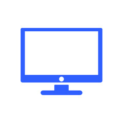 desktop monitor icon design vector