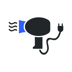 hair dryer icon design vector