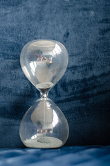 Abstract images of an hourglass