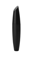 Mascara for eyelashes on white background. Makeup product