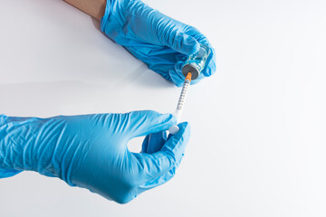 Medical instrument syringe and vaccine reagent bottle