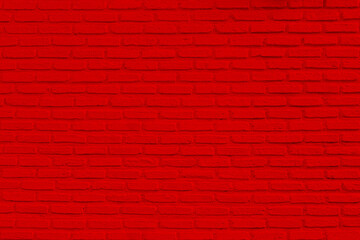 Fototapeta na wymiar Red brick wall texture background