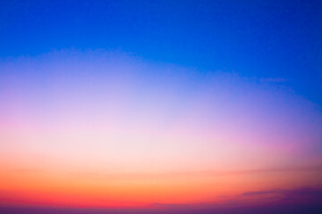 colorful sky after the sunset
