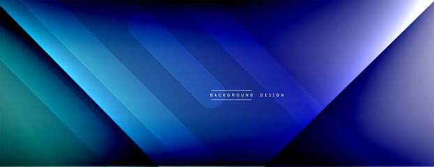 Fototapeta premium Dynamic lines abstract background. 3D shadow effects and fluid gradients. Modern overlapping forms