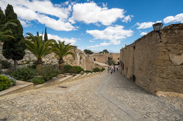Fototapeta na wymiar Santa Barbara Castle in Alicante