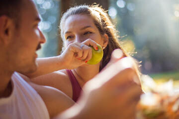 Time for break and healthy snack.