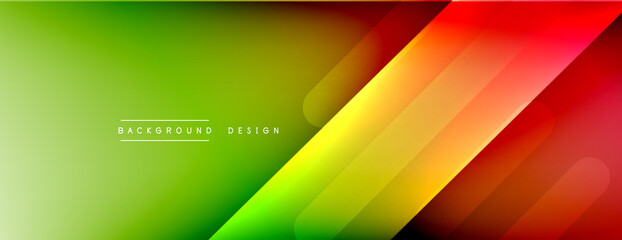 Dynamic lines abstract background. 3D shadow effects and fluid gradients. Modern overlapping forms