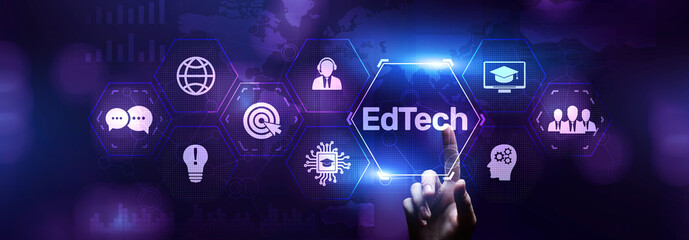 EdTech Education Technology e-learning online learning internet technology concept.