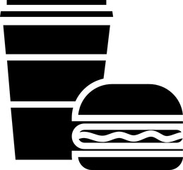 Fast food Icon. Food concept icon style 
