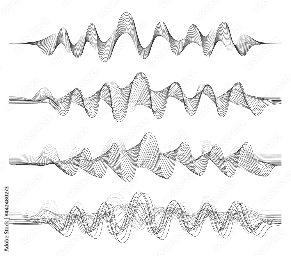 Poster vector background with black color abstract blend wave
