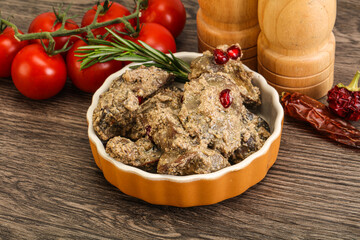 Chicken Liver with cream sauce