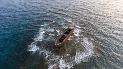 Demetrios II shipwreck in Chloraka, Paphos