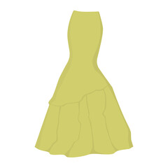 Skirt template, design fashion woman illustration - women skirt