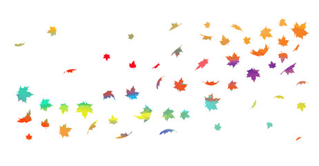 Abstraction of autumn leaves. Background from autumn leaves. Vector illustration