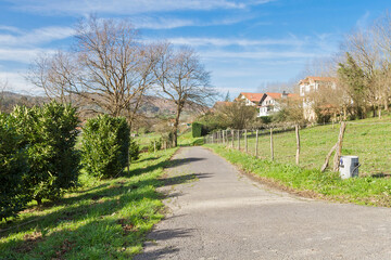 Sondika town in Vizcaya province, Spain