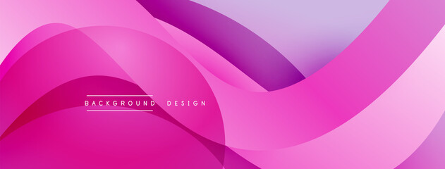 Abstract overlapping lines and circles geometric background with gradient colors