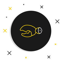 Line Lobster or crab claw icon isolated on white background. Colorful outline concept. Vector