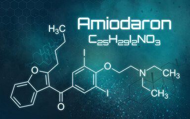 Chemische Formel von Amiodaron