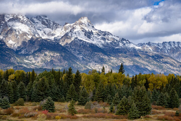 Scenic View of the Grand Tetons mountain range