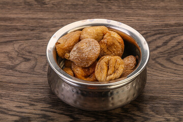 Dry sweet fig fruit heap