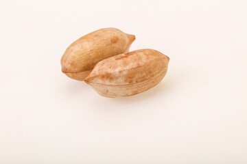 Tasty pecan nut heap isolated