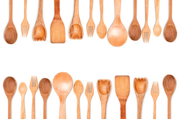 wooden kitchen utensils