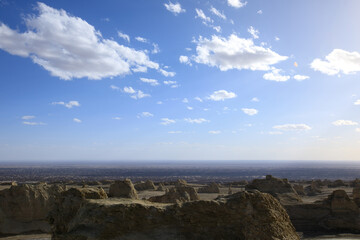 Yardang landform landscape in west of china