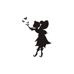 fairy icon logo vector art
