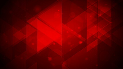 Dark red shiny polygonal design abstract background