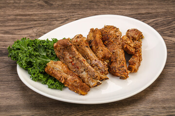 Stewed pork ribs with spices