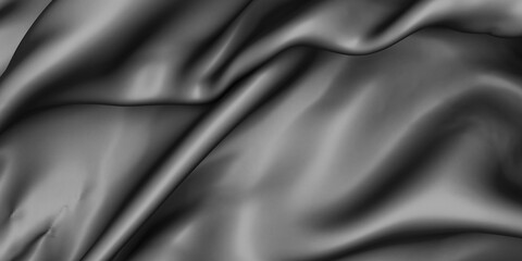 Obraz premium Abstract background luxury cloth. Smooth elegant black silk or satin