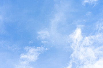 Beautiful  blue sky with tiny cloud.