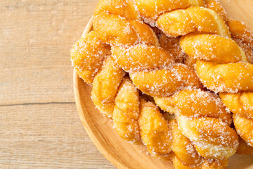 sugar doughnut in spiral shape