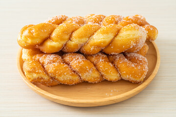 sugar doughnut in spiral shape