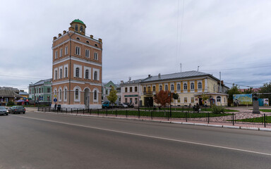 Fototapeta na wymiar Architecture of Murom, a city in Russia. 