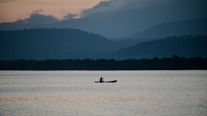 boat on the lake
