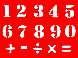 stencil numbers